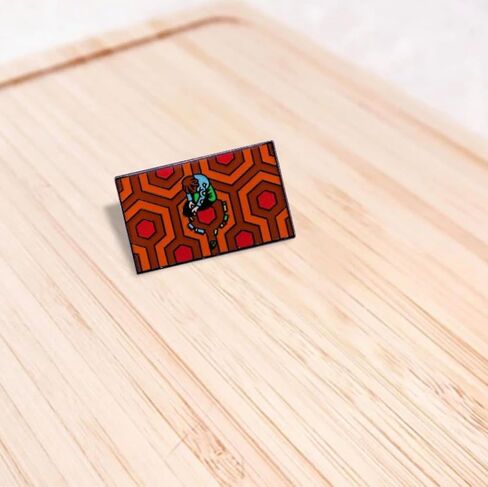Danny Torrance Toy Cars The Shining Overlook Hotel Carpet Pattern Classic Horror Movie 1.2" Enamel Pin Badge in Saudi Arabia