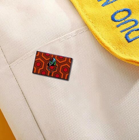Danny Torrance Toy Cars The Shining Overlook Hotel Carpet Pattern Classic Horror Movie 1.2" Enamel Pin Badge in Saudi Arabia