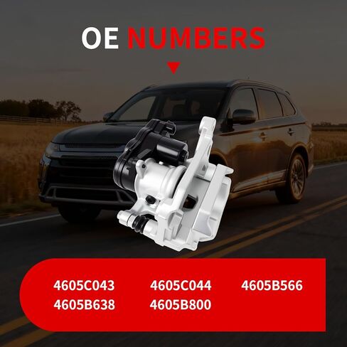 4605C043 مجموعة فرجار الفرامل الكهربائية الخلفية اليسرى مناسبة لـ 2017-2020 Mitsubishi Outlander مناسبة لـ 2018-2022 PHEV مناسبة لـ 2018-2022 Eclipse Cross استبدال 4605B565 4605B637 4605B799 in Kuwait