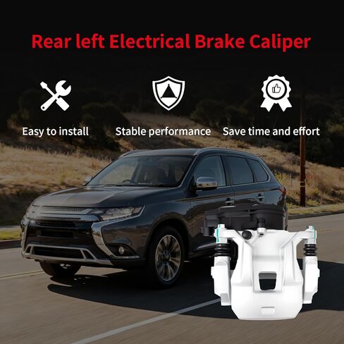 4605C043 مجموعة فرجار الفرامل الكهربائية الخلفية اليسرى مناسبة لـ 2017-2020 Mitsubishi Outlander مناسبة لـ 2018-2022 PHEV مناسبة لـ 2018-2022 Eclipse Cross استبدال 4605B565 4605B637 4605B799 in Kuwait