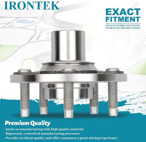 محور العجلة الأمامية IRONTEK (5 العروة بدون ABS) 13588470x2 FIT 2003-2020 لـ Buick Encore؛ 2012-2020 لسيارة شيفروليه سونيك؛ 2015-2020 لسيارة شيفروليه تراكس 2 قطعة in Kuwait