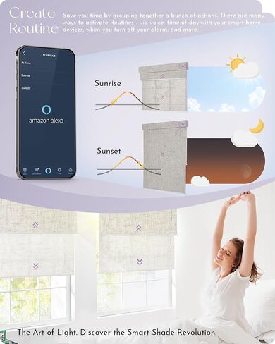 ظلال مزدوجة بمحركات من Graywind لنظام التشغيل Windows، ستائر مزدوجة ذكية، ستائر تعتيم وستائر شفافة مزودة بمحركات مع جهاز التحكم عن بعد Alexa Google Control Day Night Shades، حجم مخصص (Blackout Linen Beige) in Saudi Arabia
