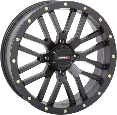 الحزمة - 9 عناصر: عجلات System 3 ST-3 مقاس 20 بوصة، إطارات MotoSlayer مقاس 33 بوصة [4 × 137 نمط مسمار 12 مم × 1.5 مجموعة العروة] in Saudi Arabia