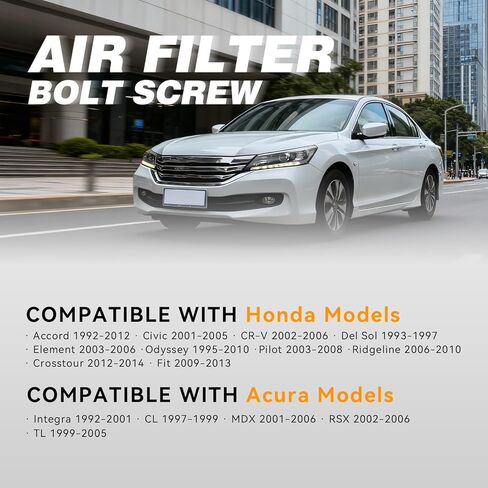 41085 4-Pack Air Cleaner Fastener, Air Filter Box Screws Compatible with Honda Civic CR-V Odyssey Element, # 90091-P36-000, 90091-RAA-A00, 90091RAAA00 in Kuwait