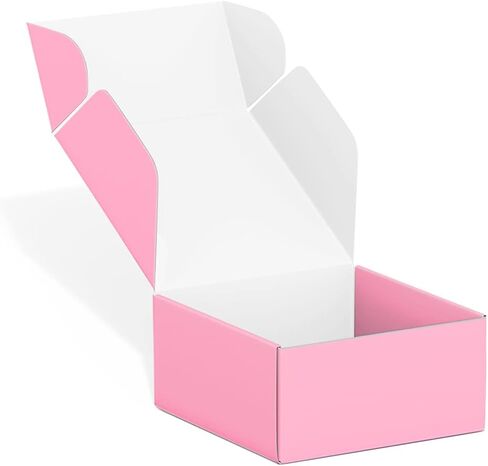 25 Pack 4x4x2 inch Shipping Boxes, Recyclable Cardboard Valentine Mothers Day Gift Boxes, Corrugated Cardboard Box, Shipping Boxes for Small Business, for Packaging - TONESPAC (4"x4"x2", Leopard) in Kuwait