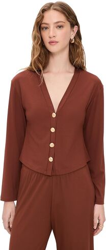 LE BOP Women's Mary Kate Ponte Cardigan in Kuwait