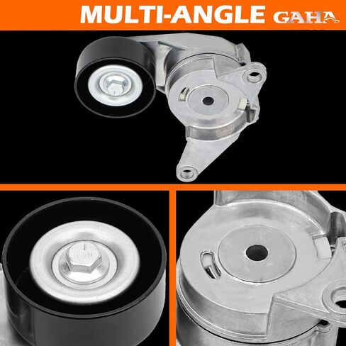 GAHA 38397 belt tensioner and pulley assembly, Compatible for Chevrolet Impala, Traverse Equinox Malibu Camaro & GMC Acadia Terrain & Buick Allure, Replace# 12575509 in Kuwait