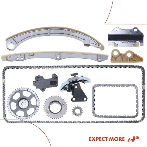 طقم سلسلة توقيت المحرك 11 قطعة A-Premium مع شداد والمزيد [يناسب DOHC، 4Cyl] متوافق مع Acura RSX 2002 2003 2004 2005 2006 [2.0L] & Honda Civic 2012 2013 2014 2015 [2.4L] 2002-2011 [2.0L] in Saudi Arabia