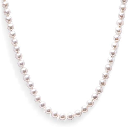 14K White or Yellow Gold 8.0x8.5mm Akoya Pearl Strand Necklace in Kuwait