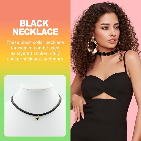 ZukoCert 6 PCS Black Lace Choker Set for Women, Gothic Velvet Neck Choker, Sexy Goth Cross Necklace, Aesthetic Gift for Party in Kuwait