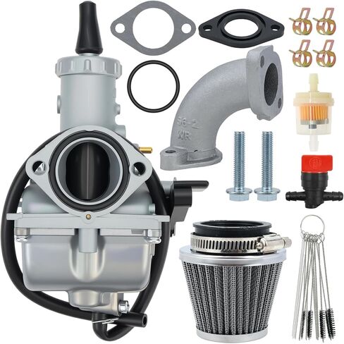 VM26 30mm Carb Carburator متوافق مع الدراجات النارية PZ30 200cc 250cc Hawk Go-kart Taotao SunL ​​JCL JetMoto Kazuma Baja Quad ATV Dirt CRF KLX TTR XR Pit Dirt Bike Motocross in Saudi Arabia