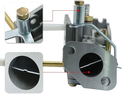 SecosAutoparts Carburetor Kit Compatible with Montgomery Ward GIL 1580F Tiller 5hp Power Plus Engine in Saudi Arabia