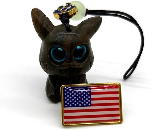 2PCS Handcrafted Purple Sandalwood Penguin Pendant and Rainbow Wood Penguin Keychain Set, Refined Wooden Penguin Statue for Home, Bedroom, Car and Office Decoration in Saudi Arabia