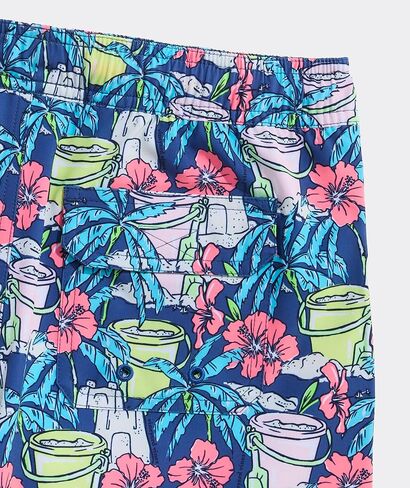 Vineyard Vines Boys' Printed Chappy Swim Trunks, Moonshine, XL in Saudi Arabia