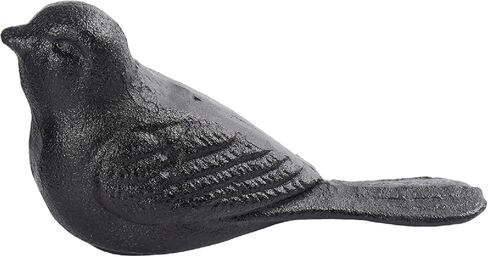 Cast Iron Bird Heavy Duty Door Stopper - Avoid Drilling Holes with Handle Metal Antique Decorative Vintage Rustic Door Stopper for Office, Home， Bedroom and Exterior Doors (1, Black) in Kuwait