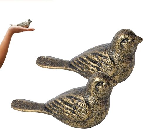 Cast Iron Bird Heavy Duty Door Stopper - Avoid Drilling Holes with Handle Metal Antique Decorative Vintage Rustic Door Stopper for Office, Home， Bedroom and Exterior Doors (1, Black) in Saudi Arabia