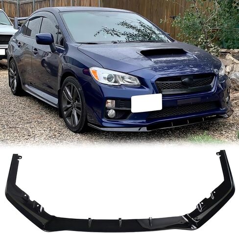 FREEMOTOR802 Front Bumper Lip Splitter Fits 2015-2017 Subaru WRX & WRX STI, MPX Style PP Air Dam Lower Chin Spoiler Body Kit Replacement (Gloss Black, 3PCS) in Saudi Arabia