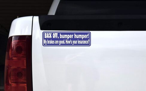StickerTalk Back Off Bumper Humper Magnet, 10 inches by 3 inches in Saudi Arabia
