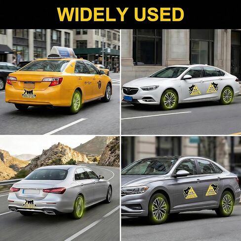 26 PCS Funny New Car Driver Magnets, Magnetic Student Driver Please Be Patient Signs Sticker Reusable Cute Black Cat for All Cars in Kuwait