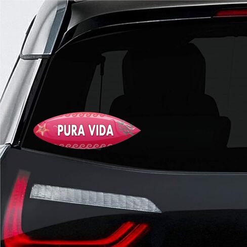 Makoroni PURA VIDA Surf Surfing, CAR Magnet-Magnetic Bumper Sticker 3x8 or 4.5x10.5 inc., DesL92 in Saudi Arabia