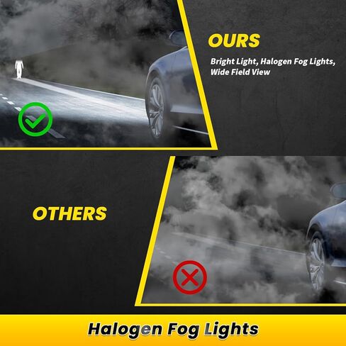 Fog Light Assembly Compatible with 2015-2020 Challenger Halogen Lamp with Wiring & Switch Kit Clear Lens Left and Right Side 5182021AB in Saudi Arabia