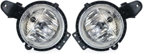 Front Bumper Fog Light Assembly Pair for 2007-2015 Mini Cooper R56/Mini Clubman 2006-2013 With Clear Lens Fog Lamp Assembly Driver & Passenger Side in Saudi Arabia
