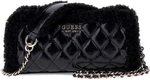 GUESS Cristi Top Zip Crossbody, Black in Saudi Arabia