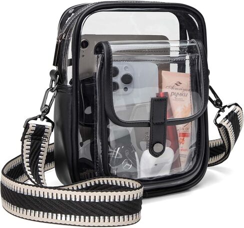 Clear Bag for Stadium Events, Clear Purse Stadium Approved CrossBody Bag for Men and Women, in Saudi Arabia