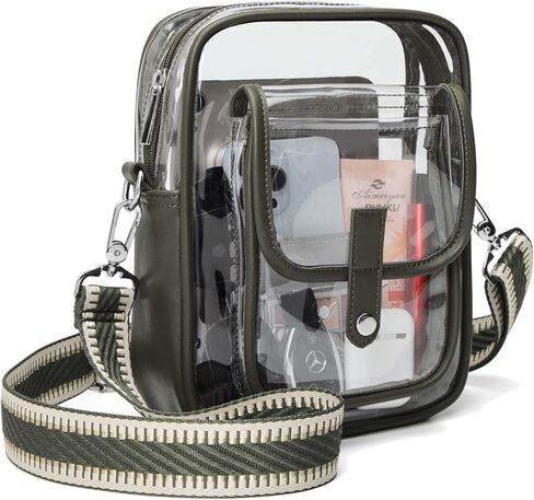 Clear Bag for Stadium Events, Clear Purse Stadium Approved CrossBody Bag for Men and Women, in Saudi Arabia