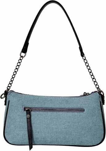 ED HARDY Denim Crossbody Bag with Rhinestone Details in Kuwait