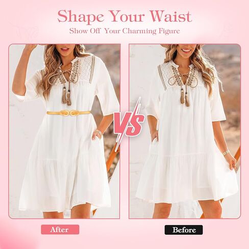 Elastic Gold Belts for Women, Skinny Waist Belt, Thin Chain Belt with Metal Buckle for Ladies' Dresses Waist Band in Kuwait