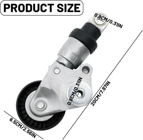 39390 Drive Belt Tensioner, Replacement for Mazda 3 6 CX3 CX5 CX9 MX5 (2012 2013 2014 2015 2016 2017 2018), Replaces 19341768 in Saudi Arabia
