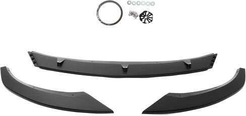 FREEMOTOR802 Front Bumper Lip Splitter Compatible with 2024-2025 Tesla Model 3, IKON V4 Style Matte Black PP Air Dam Chin Spoiler Lower Guard Protector Underbody Styling Trim 3PCS in Saudi Arabia