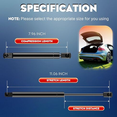 Rear Trunk Lift Supports Gas Springs Shocks Struts for 2000-2005 Impala 1999-2005 Monte Carlo 1997-2003 Pontiac Grand Prix for 4119 PM2001 SG430021 SG430024 Set of 2 in Saudi Arabia