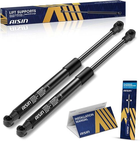 AISIN GASHY-00863 Front Hood Lift Supports Shock Struts - Compatible with Hyundai Equus 2011-2016 - Set of 2 in Kuwait