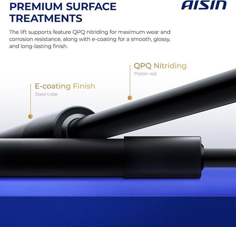 AISIN GASHY-00863 Front Hood Lift Supports Shock Struts - Compatible with Hyundai Equus 2011-2016 - Set of 2 in Kuwait