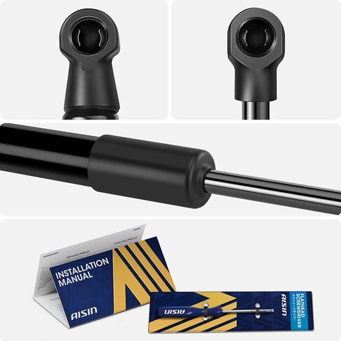 AISIN GASHY-00863 Front Hood Lift Supports Shock Struts - Compatible with Hyundai Equus 2011-2016 - Set of 2 in Kuwait