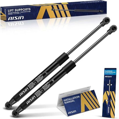 AISIN GASHY-00863 Front Hood Lift Supports Shock Struts - Compatible with Hyundai Equus 2011-2016 - Set of 2 in Kuwait