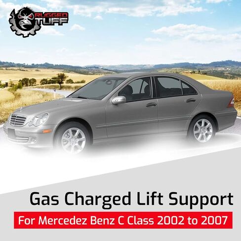 دعامات دعم الصدمات للغطاء الأمامي لسيارة 2001-2007 Mercedes C230 C240 ​​C280 C320 C350 C32 و2003-2009 Mercedes CLK320 CLK350 CLK500 CLK550 CLK55 CLK63 مخمدات الغاز SG203007 (2 الكمية) in Saudi Arabia
