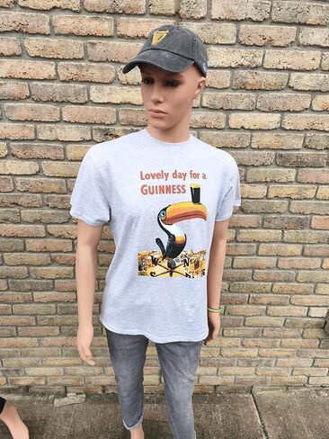 Guinness Lovely Day for a Toucan T-Shirt – Classic Grey Tee, Medium in Saudi Arabia
