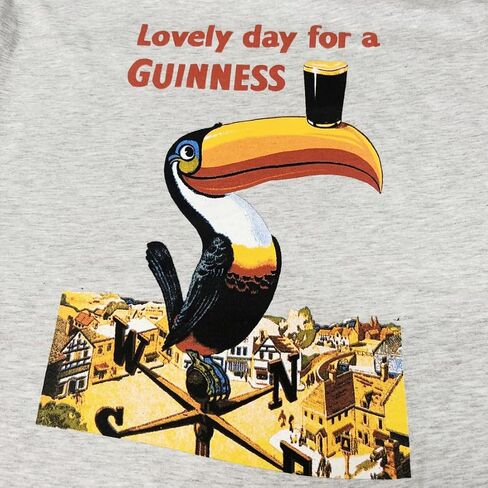 Guinness Lovely Day for a Toucan T-Shirt – Classic Grey Tee, Medium in Saudi Arabia