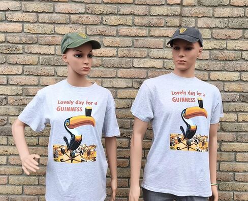 Guinness Lovely Day for a Toucan T-Shirt – Classic Grey Tee, Medium in Saudi Arabia