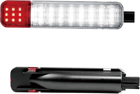 2 PCS Door Panel Courtesy Light, High Bright Instant Start Interior Door Warning Light Set, Waterproof Plug and Play Anti-collision Reflector Lamp, Compatible with Chevy GMC (White & Red) in Kuwait