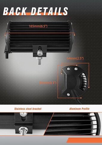 2 Pcs 7 in 38W 3800LM Led Pods Flood Beam with Wiring Harness Fuse and Quick Connector Adjustable Waterproof LED Off-Road Lights for Truck SUV ATV Jeep and Motorcycle in Saudi Arabia
