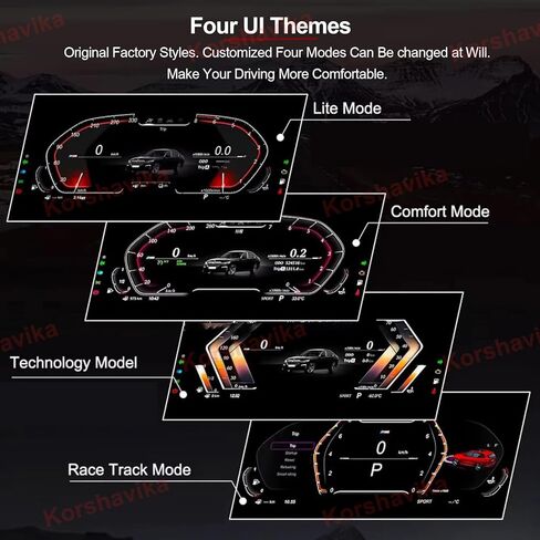 مجموعة عداد السرعة الرقمي LCD لسيارة BMW 1 2 Series X1 X2 F20 F52 F22 F48 F49 F39 F45 2014-2022، لوحة قياس لوحة القيادة الافتراضية للسيارة in Kuwait