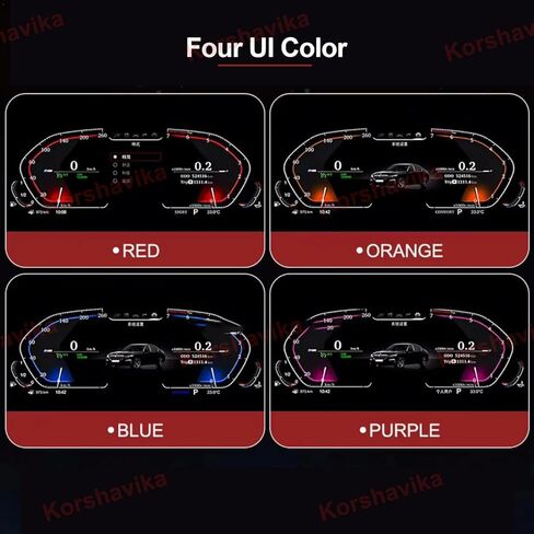 مجموعة عداد السرعة الرقمي LCD لسيارة BMW 1 2 Series X1 X2 F20 F52 F22 F48 F49 F39 F45 2014-2022، لوحة قياس لوحة القيادة الافتراضية للسيارة in Kuwait