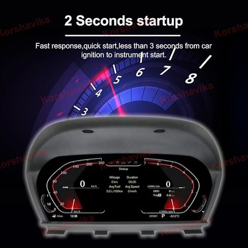 مجموعة عداد السرعة الرقمي LCD لسيارة BMW 1 2 Series X1 X2 F20 F52 F22 F48 F49 F39 F45 2014-2022، لوحة قياس لوحة القيادة الافتراضية للسيارة in Kuwait