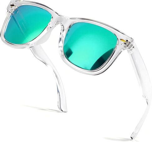 SIPHEW Sunglasses Men Polarized Sunglasses for Mens and Womens,Mirrored Retro Sun Glasses Driving Fishing UV Protection in Kuwait