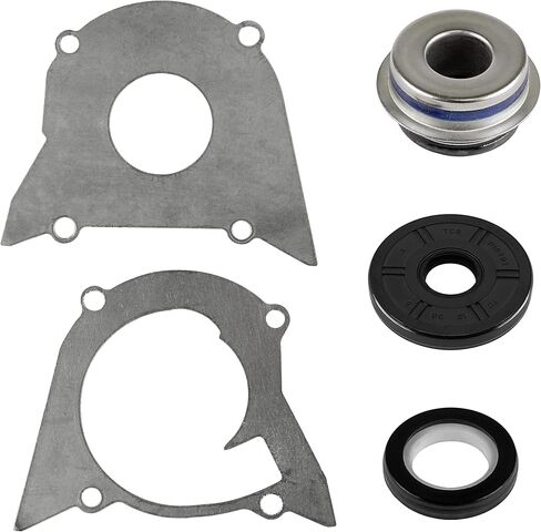 Caltric Water Pump Impeller Oil Seal/Gasket Cover and Housing compatible with Kawasaki EX500 1987-1993 in Saudi Arabia