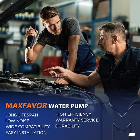 Maxfavor Engine Water Pump AW3412 42004 Fit for 1987-2001 Jeep Cherokee & 1987-1992 Comanche & 1987-1990 Wagoneer L6-4.0L, for 1988-1989 Eagle Premier L4-2.5L FWD Water Pump in Saudi Arabia